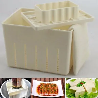 Plastic Cheese Tofu Press Mould DIY Homemade Tofu Maker Press Model Mold Kit TO • £8.29