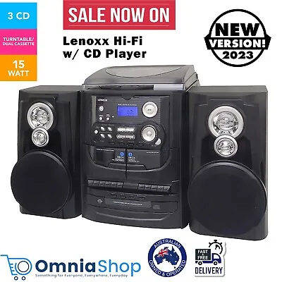 $258.97 • Buy Vinyl Record Player Hi-Fi Turntable 3 CD System Stereo Cassette Recorder Players