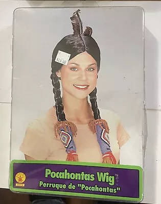 DELUXE Adult Pocahontas Native American Wig With Feather Costume Accessory • $18.95