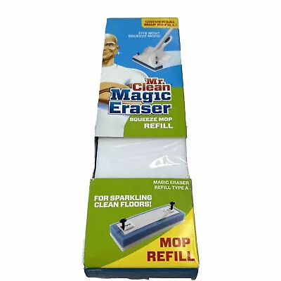 New Mr Clean Magic Eraser Universal Mop Refill Type A Fits Most Squeeze Mops • $10.99