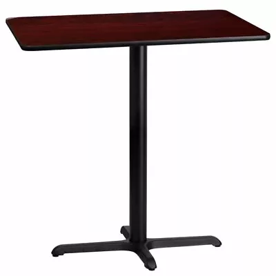 Flash Furniture 24  X 42  Restarant Bar Table In Black And Mahogany • $205.99