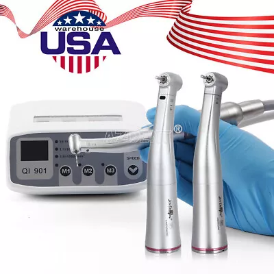 Dental LED Electric Micro Motor NEW/ 1:5 LED Contra Angle Handpiece • $288.40