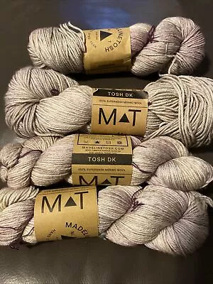 MadelineTosh DK  4 Skeins  “Dust Weaver ”  Yarn 225 Yds Per Skein Hand Dyed • $80