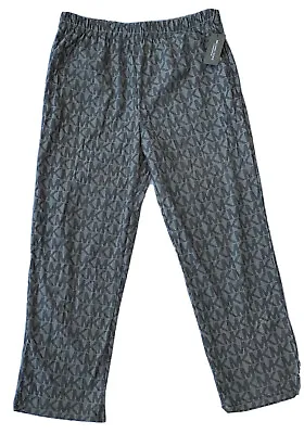 Michael Kors Men's Fleece Sleep/Lounge Pants Large  (36-38)  Gray • $24.98