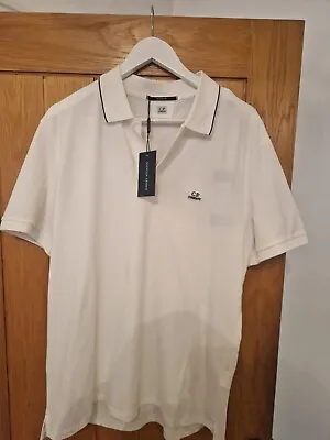 CP Company White Polo Size XL  • £90