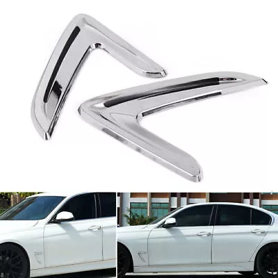 ABS Side Body Marker Fender Air Wing Vent Trim For BMW 3Series F30 2013-2018 14 • $61.91