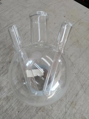 $41.99 • Buy Pyrex Glass USA 2000mL 2L Round Bottom 3 Arm Neck Boiling Reaction Flask Vessel