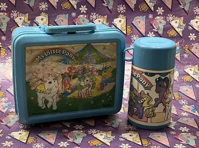 Vintage My Little Pony G1 Merry Go Round Lunchbox Aladdin Hasbro Lunch Box • $16.99