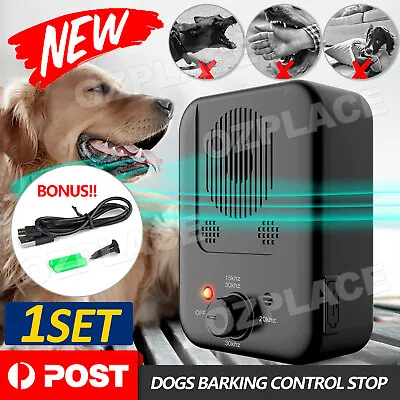 Outdoor Anti Bark Device Ultrasonic Dog Barking Control Stop Repeller Trainer AU • $23.95