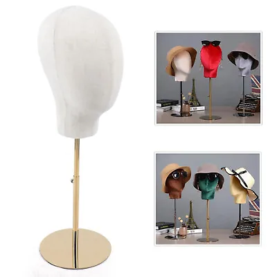 Metal Mannequin Head For Wig Making Hat Display With Adjustable Stand Holder • $35