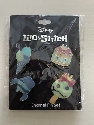 Walt Disney Lilo & Stitch Enamel 4 Pin Set New Sealed Packaging • $14.99