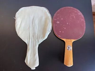 Vintage Partner Table Tennis Ping Pong Racquet Worn Made In Vietnam With Cover • $21.65