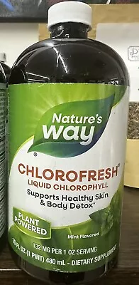 Natures Way: Chlorofresh Liquid Chlorophyll Mint 132 Mg 16 Fl Oz * 12/13/25 • $21