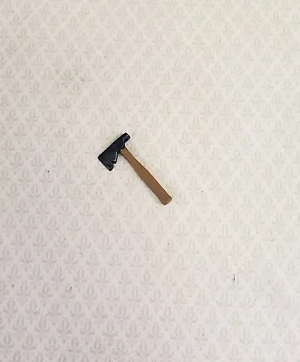 Dollhouse Miniature Hatchet Axe Tool 1:12 Scale Hand Painted Metal • $4.50