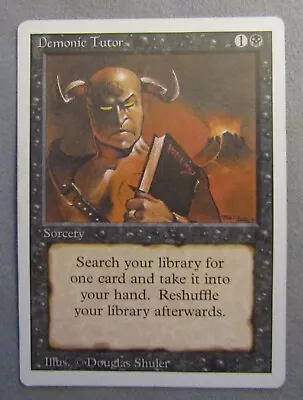 $30 • Buy Demonic Tutor MTG Magic The Gathering Revised Near Mint