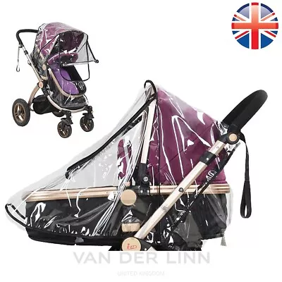 VDL Buggy Rain Cover PREMIUM Universal Baby Pushchair Stroller Pram Cover • £6.88