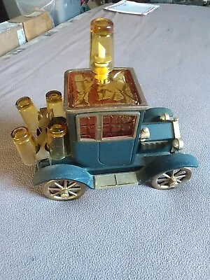 Vintage Ford Truck Auto Car Liquor Decanter & 5 Shot Glasses W/Music • $59.31