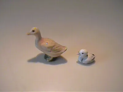 Vintage 1960's Miniature Bone China Mama Duck And Duckling • $12.50