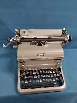 Vintage ROYAL Manual Typewriter Gray WORKS But Needs Maintenance • $9.99