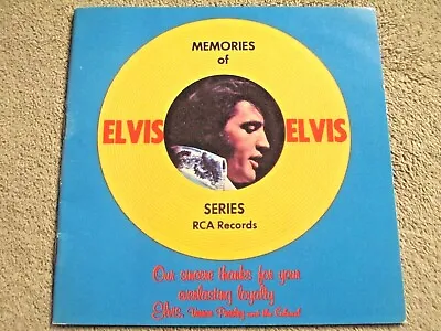 Elvis Presley - Memories Of Series - Vintage Promo Photo Booklet - RCA Records  • $3.99