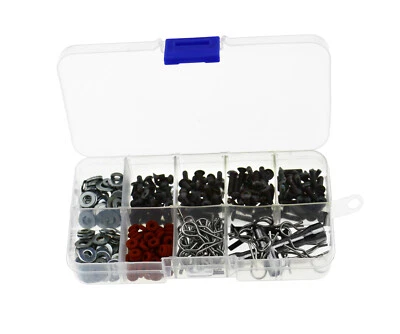 £10.46 • Buy 270PCS Screws Box Flat Round Head Repair Tool Kit For 1/10 HSP RC Car Accessory