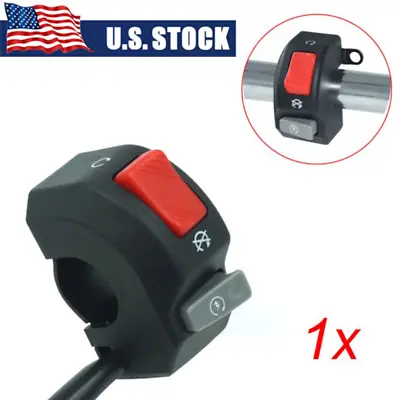 7/8  22mm Handlebar Headlight Fog Light Horn ON OFF Start Kill Switch Motorcycle • $11.49