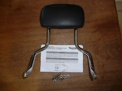 Triumph OEM High Passenger Sissybar Backrest 01-16 Bonneville Thruxton Scrambler • $259