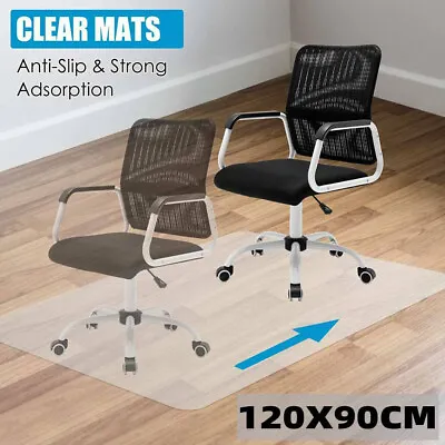 £9.99 • Buy Non Slip Office Chair Desk Floor Mat Computer Carpet PVC Plastic Clear Protector