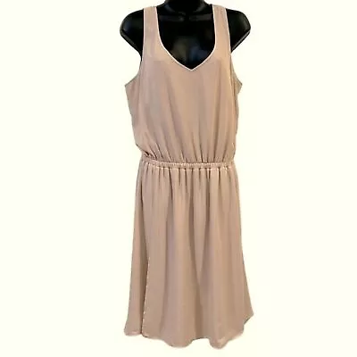 Show Me Your Mumu Kendall Tank Midi Dress Neutral Dusty Rose/beige Size 2XL • $24.99