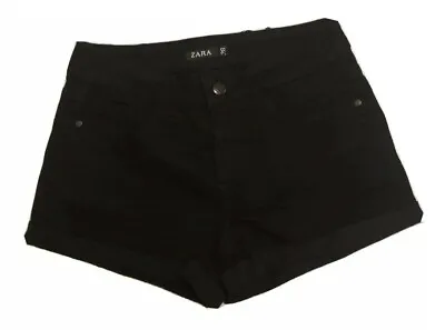 Zara Size 28 Black Denim Shorts  • $14