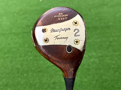 MacGregor Tourney Tommy Armour 693T Persimmon (2) Fairway Wood Right Steel S300 • $49.99