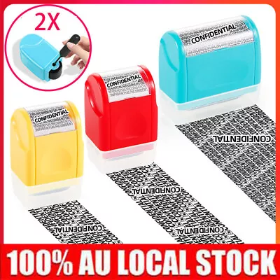 2PCS ID Theft Protection Stamp Roller Easy Guard Your Data Identity Privacy SALE • $15.51