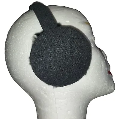 Fownes The Makers Of UGG Plush Faux Fur Charcoal Earmuffs  • $23.99