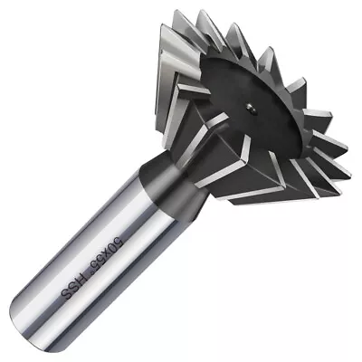 45/55/60 Degree HSS Dovetail Slot Milling Cutter Straight Shank End Mill Bits  • £14.03