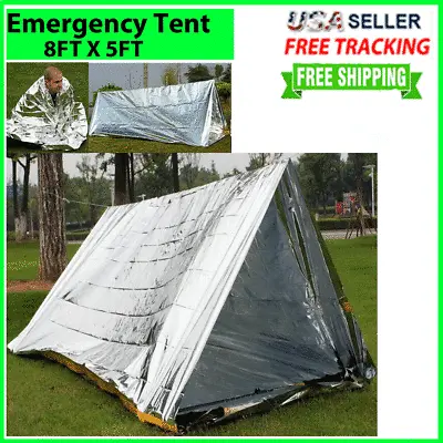 Emergency TENT Blanket Survival Mylar Thermal Safety Insulating Heat Camping New • $6.19