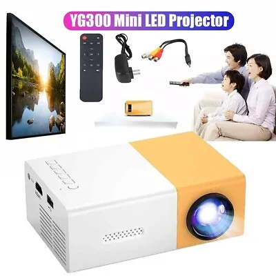 Mini Portable Projector 1080P LED Pico Video Projector For Home Theater Movie • $23.99