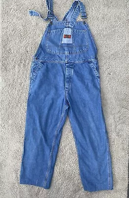 C17 CEDIXSEPT Blue Cotton Denim Carpenters Vintage Dungarees M Workwear • £39.95