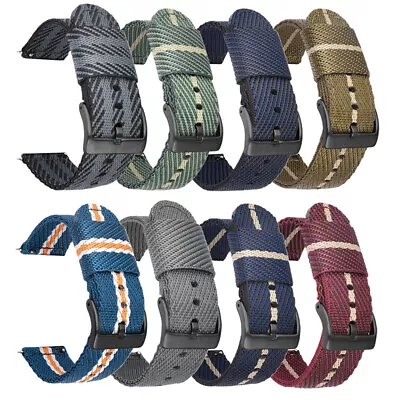 Woven Nylon Strap Quick Release Watch Band • $17.49