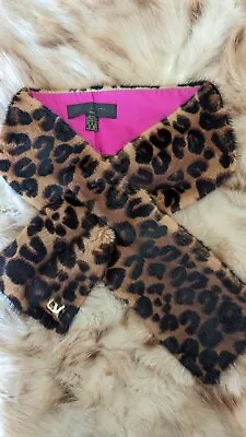 Louis Vuitton Leopard Sprouse Mink Neck Scarf • £867.77