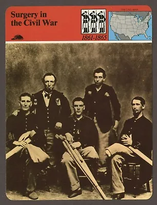 Surgery In The Civil War Story Of America Civil War History Card • $5.95