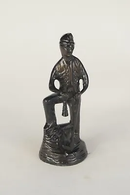 Vintage Brass/Bronze? Figurine Of Coal Miner 8  Tall • $15