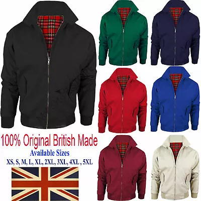 Harrington Jacket Mens Classic Retro Scooter 1970's Vintage Bomber Mod Coat Top • £17.99