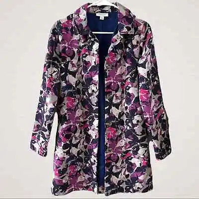 Thakoon For Target | Floral Trench Coat In Purple And Blue XS • $30