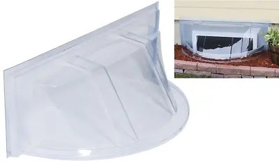 Window Well Cover Round Bubble Economy 39 In. W X 17 In. D X 15 In. H 1 Pack • $24.75