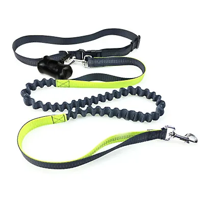 Training Rope Dog Puppy Pet Canicross Lead Leash +exercise Belt Strap+poo Bag • £15.55