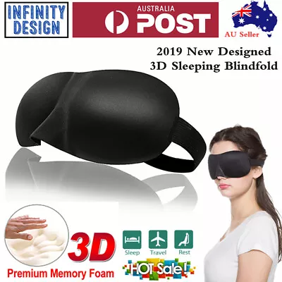 $4.75 • Buy Travel Sleep Eye Mask Soft 3D Memory Foam Padded Shade Cover Sleeping Blindfold