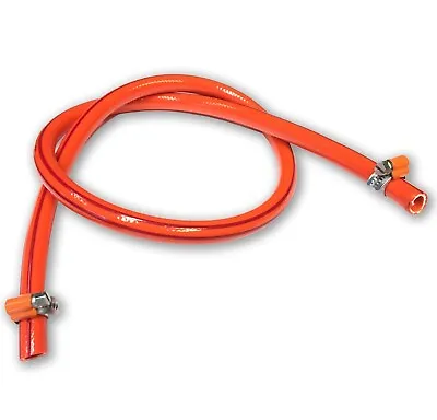 Propane Butane Gas Hose Pipe LPG Camping Caravan BBQ Gas Bottle 9mm + 2 Clips • £3.99