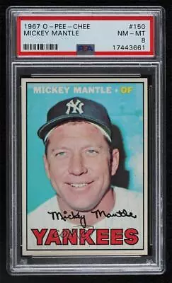 1967 O-Pee-Chee Mickey Mantle #150 PSA 8 HOF • $10976.10