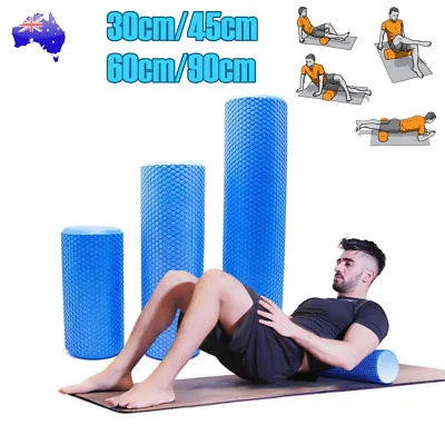 Foam Roller Yoga Grid Trigger Point Massage Pilates Physio Gym Home Exercise EVA • $32.99