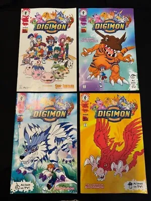 Digimon Comic Book Lot (4) - 2000 - Dark Horse (#1 - #4) • $24